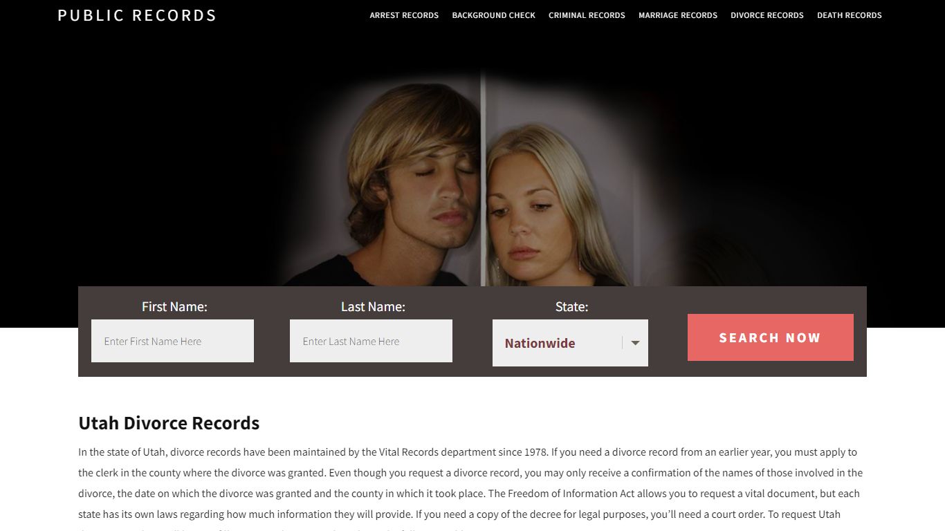 Utah Divorce Records | Enter Name and Search. 14Days Free - Public Records